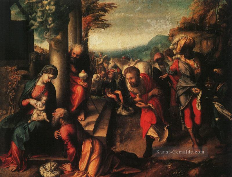 die Verehrung der Weisen Renaissance Manierismus Antonio da Correggio Ölgemälde